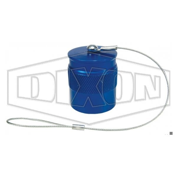 DQC VEP Dust Cap, 3/8 in Nominal, Aluminum, Domestic